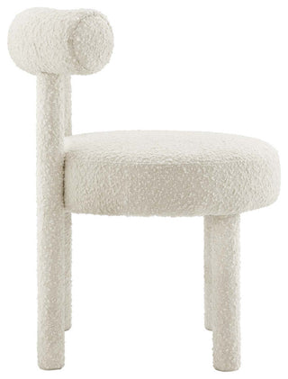 Toulouse Boucle Fabric Dining Chair - Ivory