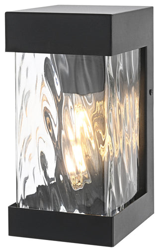Home Living 9" Outdoor Wall Sconce, Black