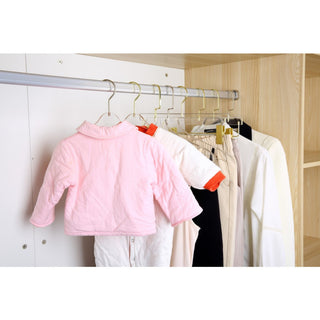 YBM Home Quality Acrylic Clear Hangers, Silver, Men, 12