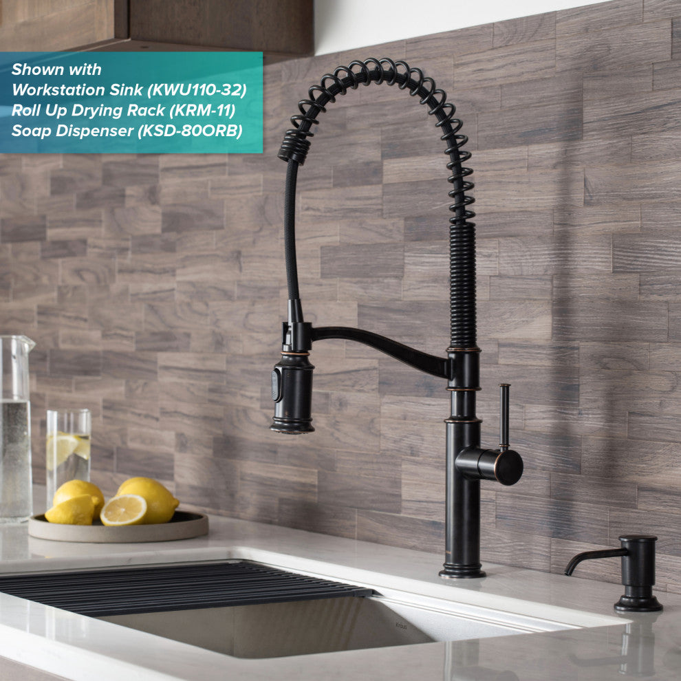 Sellette Commercial Style Pull-Down Kitchen Faucet ORB
