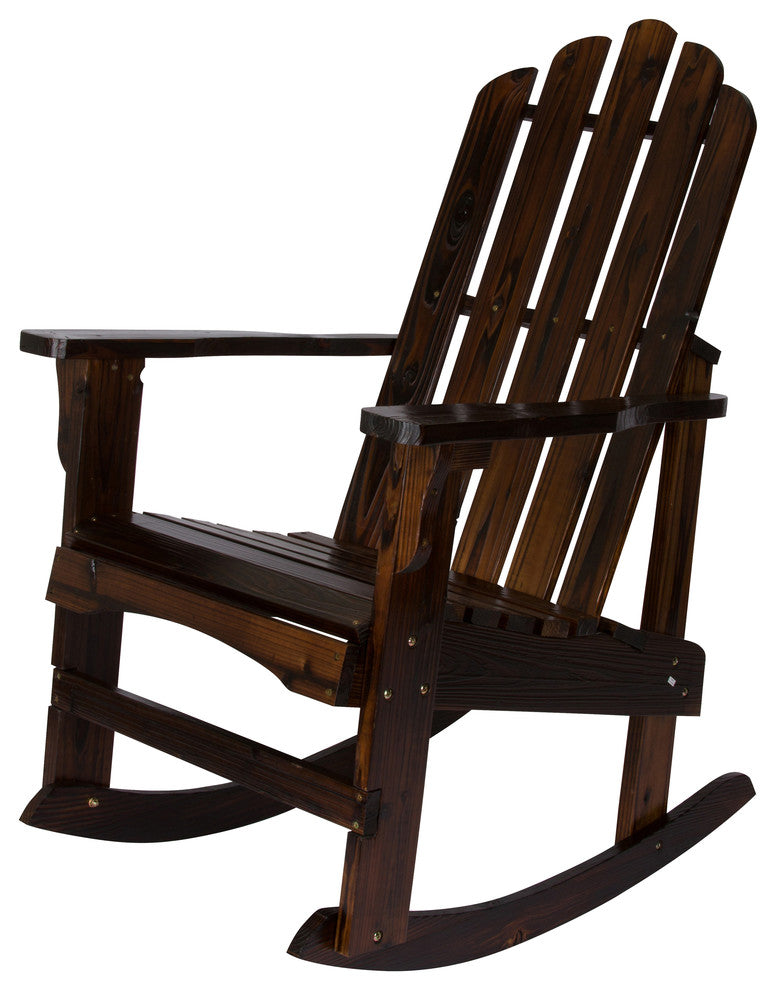 Marina Porch Rocker, Burnt Brown