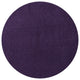 Haze Solid Low-Pile Purple 6' Round Area Rug