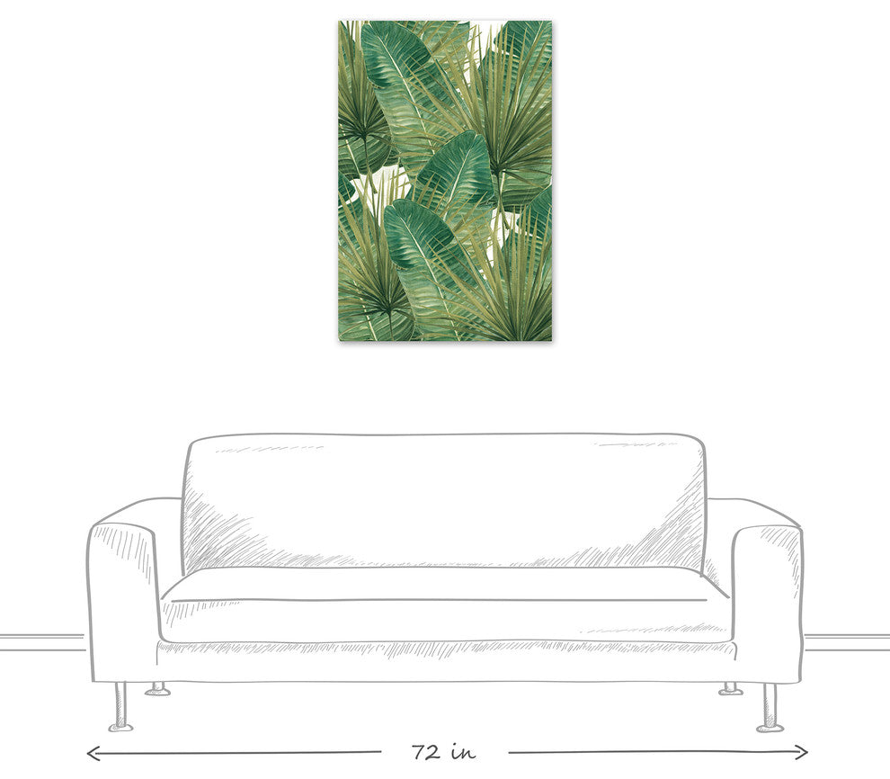 Tropical View Canvas Wall Art, 24"x36"x1.25