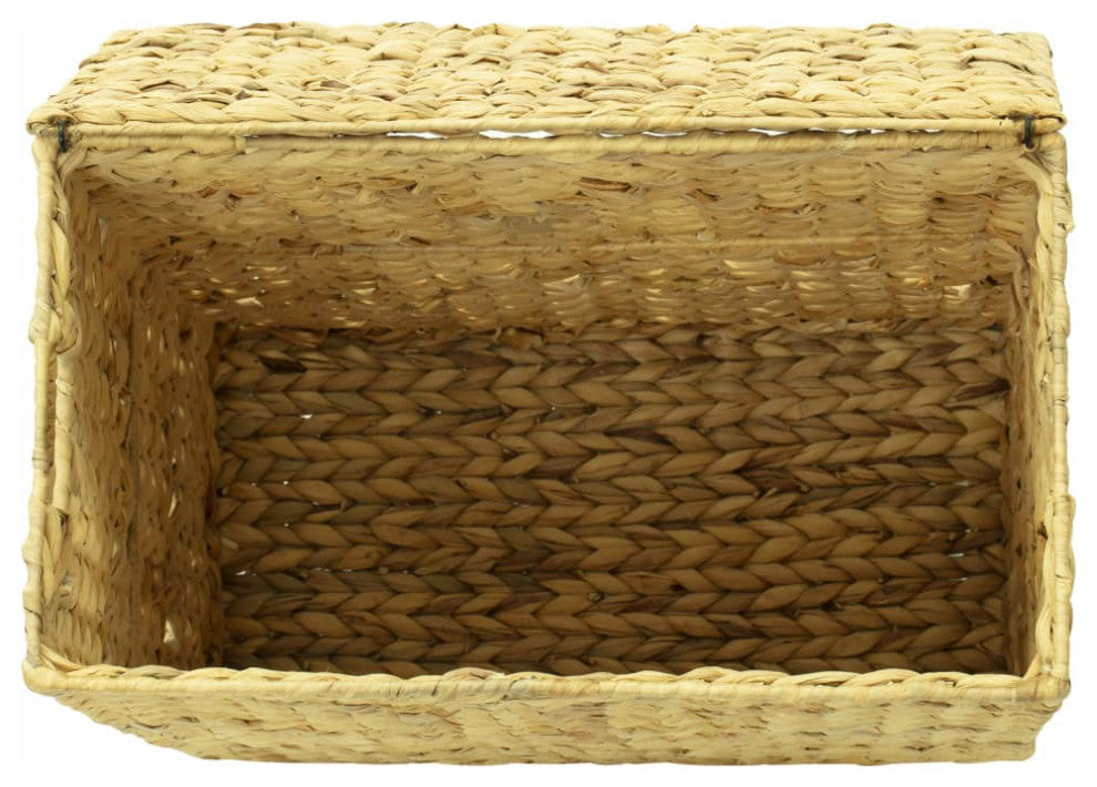 vidaXL Bathroom Set 4 Piece Storage Laundry Basket for Organizing Water Hyacinth