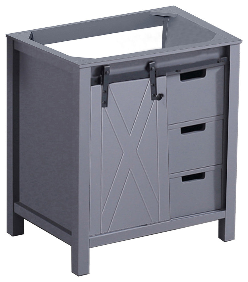 Marsyas 30" Dark Gray Bathroom Organiser Bath Storage Vintage Vanity Cabinet