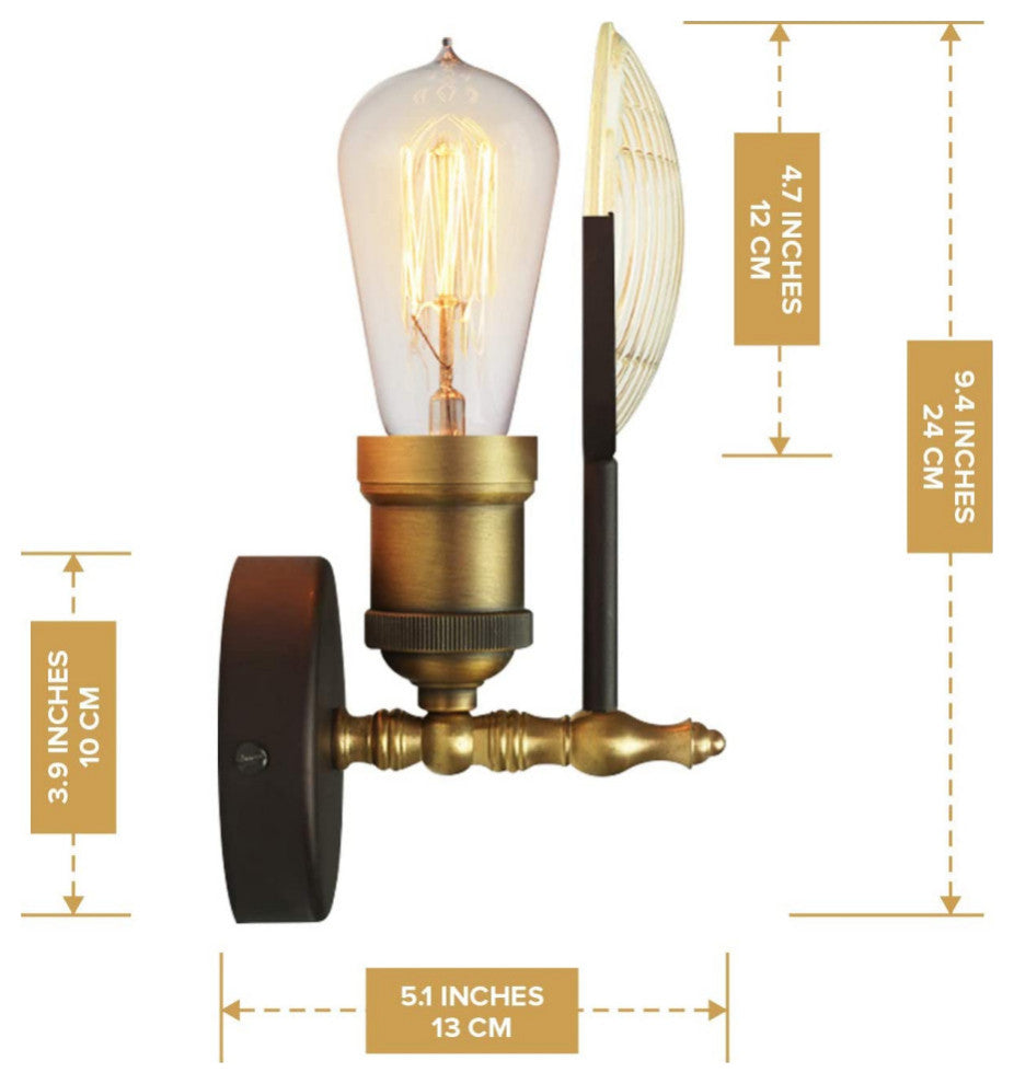 2 pack rustic wall sconce steampunk lantern wall mount fixture