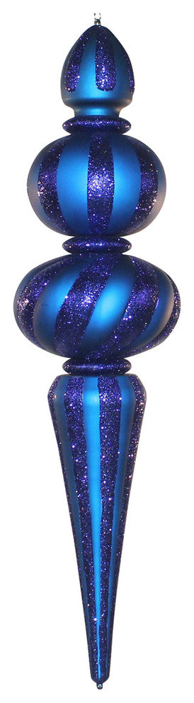 48" Oversized Blue Shatterproof Finial