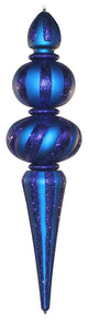 48" Oversized Blue Shatterproof Finial