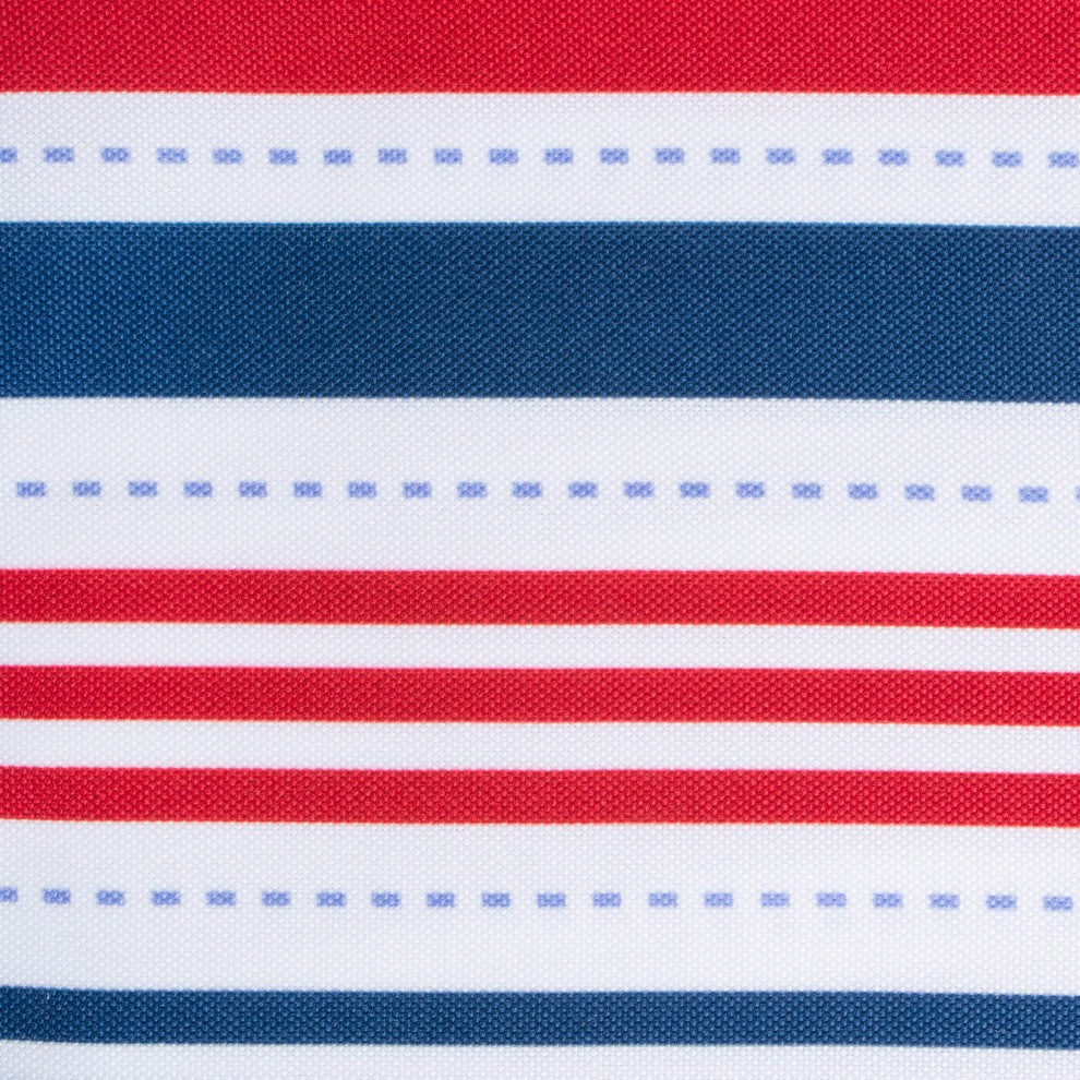 DII Patriotic Stripe Outdoor Tablecloth 60" Round