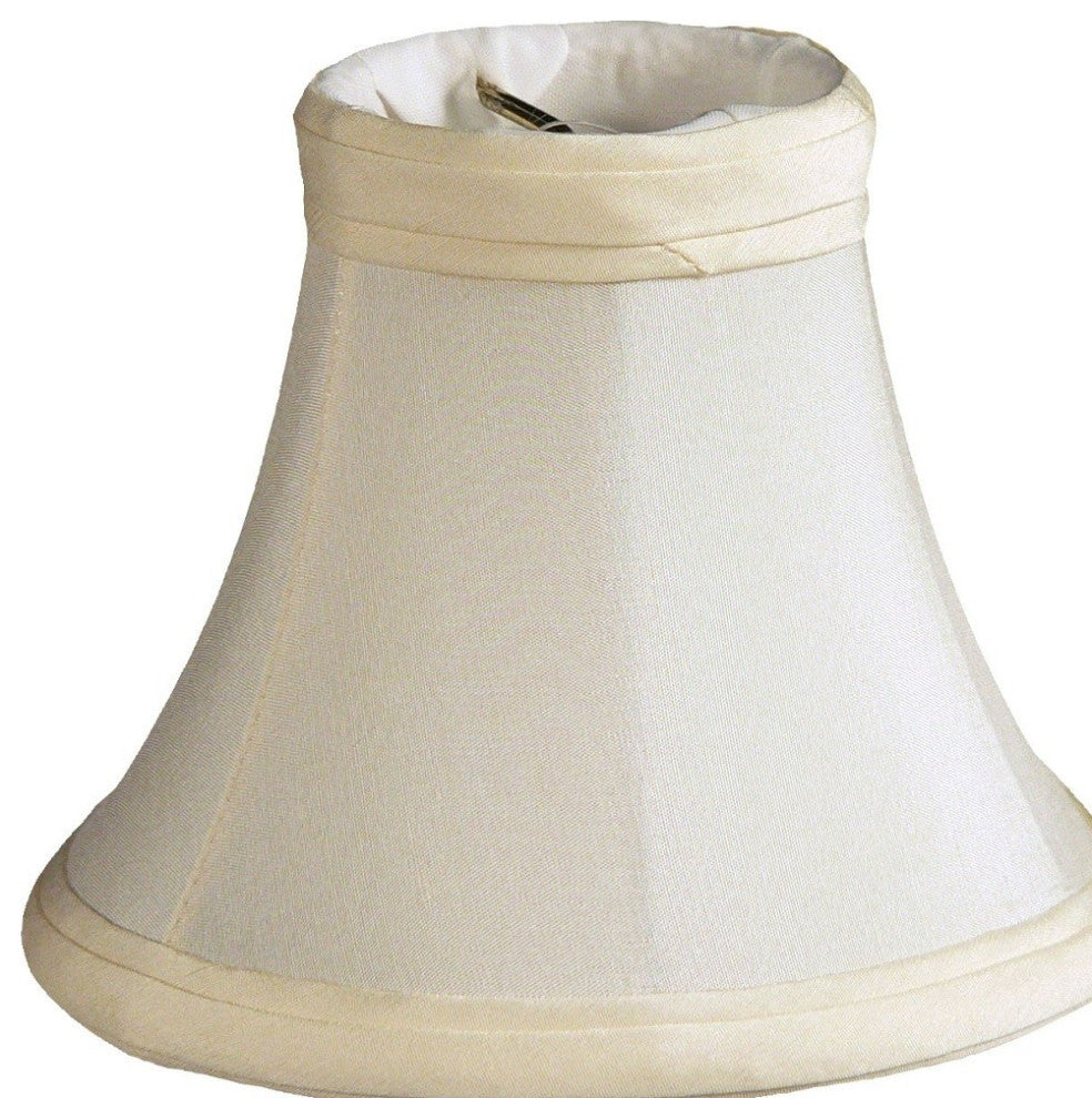 5" Slate Gray Premium Silk Set of 6 Chandelier Shantung Lampshades