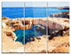 "Cavo Cape Greco Natural Bridge" Photo Metal Wall Art, 3 Panels, 36"x28"