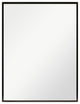 Black Aluminum Narrow Framed Mirror, 36x48