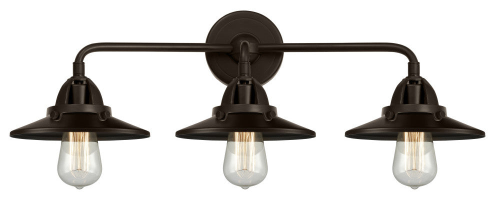 Innovations 288-3W-OB-M5-OB Railroad 3 Light Vanity Light, Oil Rubbed Bronze