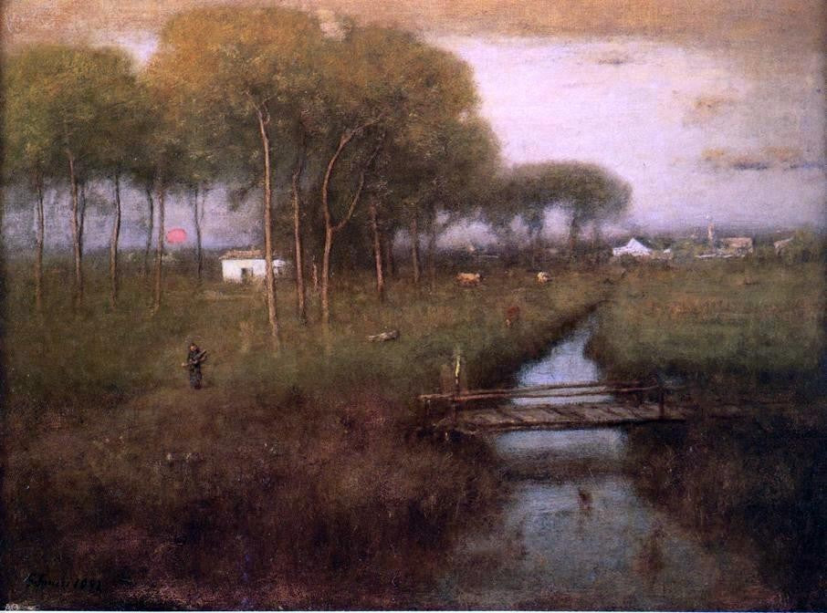 George Inness Early Moonrise Tarpon Springs Wall Decal