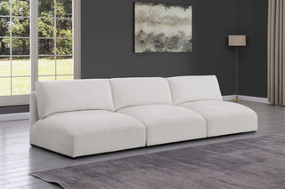 Ease Fabric Upholstered Modular Sofa, Cream