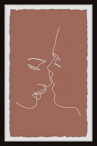 "Distorted Feelings" Framed Painting Print, 24x36