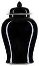 Imperial Black Large Temple Jar
