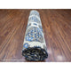 Porcelain Ivory Afghan Ersari Design Hand Knotted Natural Wool Rug 9'1"x11'11"