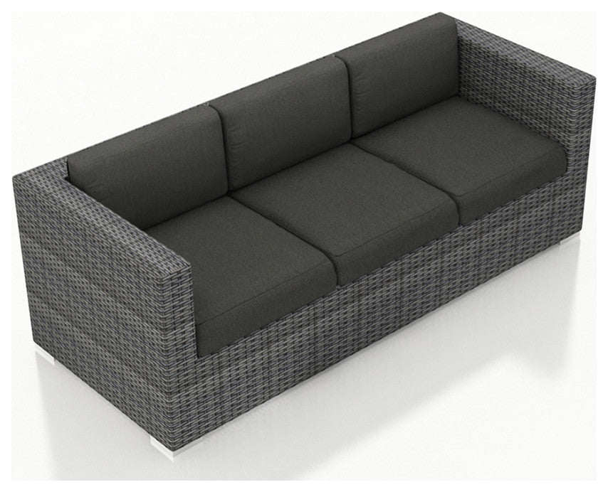 District 3 Piece Sofa Set, Canvas Charcoal