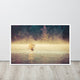 Golden Mist on Waples Pond Framed Photo Paper Wall Art Prints, White, 24" X 36"