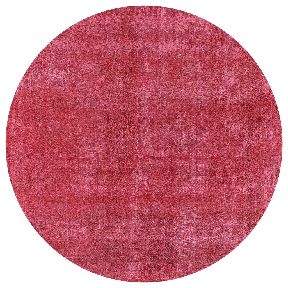 Ahgly Company Indoor Round Mid-Century Modern Area Rugs, 7' Round