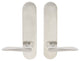 Ecco Lever, Tubular Privacy, Satin Stainless Steel, 2-3/8" Backset