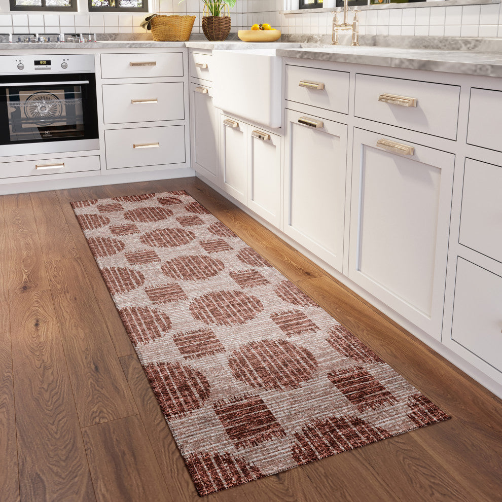 Indoor/Outdoor Sedona SN13 Driftwood Machine Washable 2'3" x 10' Runner Rug