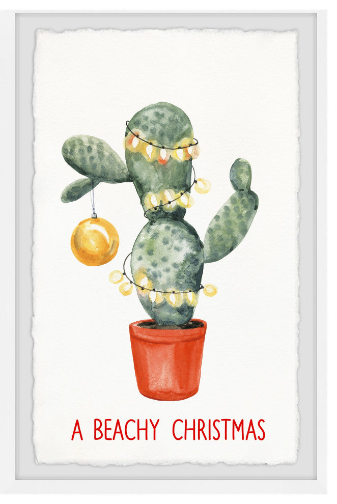 "A Cactus Bloom" Framed Painting Print, 16x24