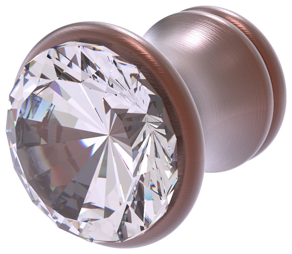 Carolina Crystal Cabinet Knob, Antique Copper