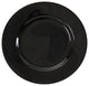Black Rim Charger Plates, Set of 6