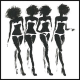 "Disco Glam" Floater Framed Painting Print on Canvas, 20"x20"