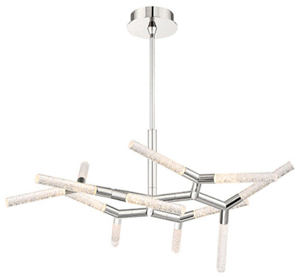 Modern Forms Kryptonite 32" LED Chandelier in Polished Nickel