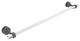 Pacific Grove 30" Shower Door Towel Bar, Matte Gray