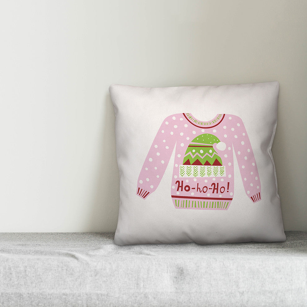 Ugly Christmas Sweater 20"x20" Throw Pillow
