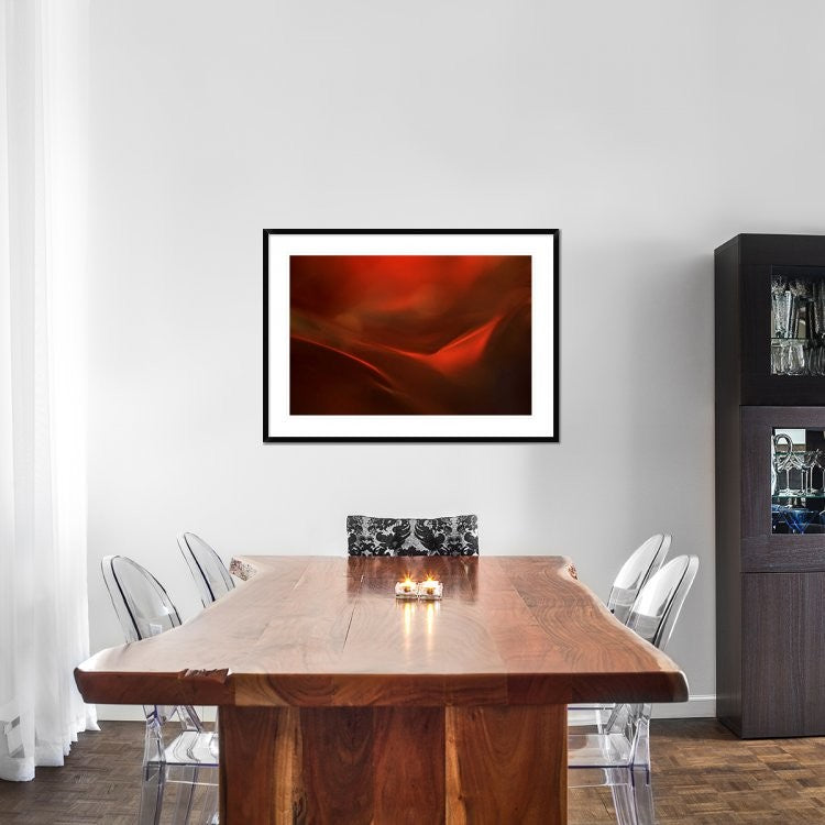 "The Red Valley" Framed Digital Print by Heidi Westum, 44x32"