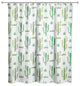 Watercolor Cacti 71x74 Shower Curtain