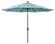 11' Aluminum Umbrella Collar Tilt Bronze, Sunbrella, Seville Seaside
