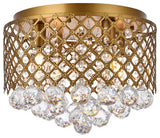 Thomas 4-Light Brass Flush Mount