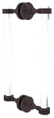 Pacific Grove 12" Dotted Accent Back to Back Shower Door Pull, Antique Bronze