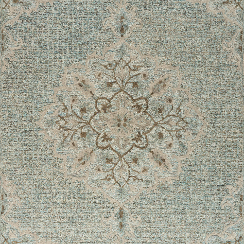 Lagoon Medallion Area Rug, 7'9" X 9'9"