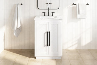 Home Living 24" Single Bathroom Vanity, White