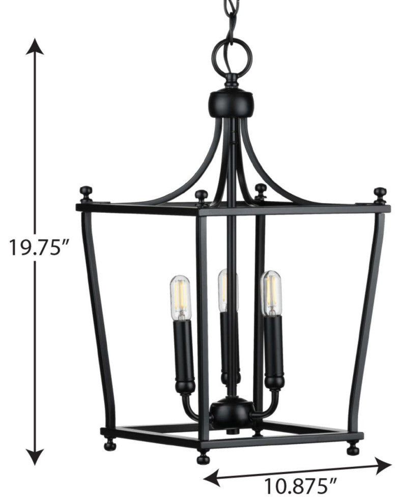 Parkhurst Collection Black 3-Light Foyer