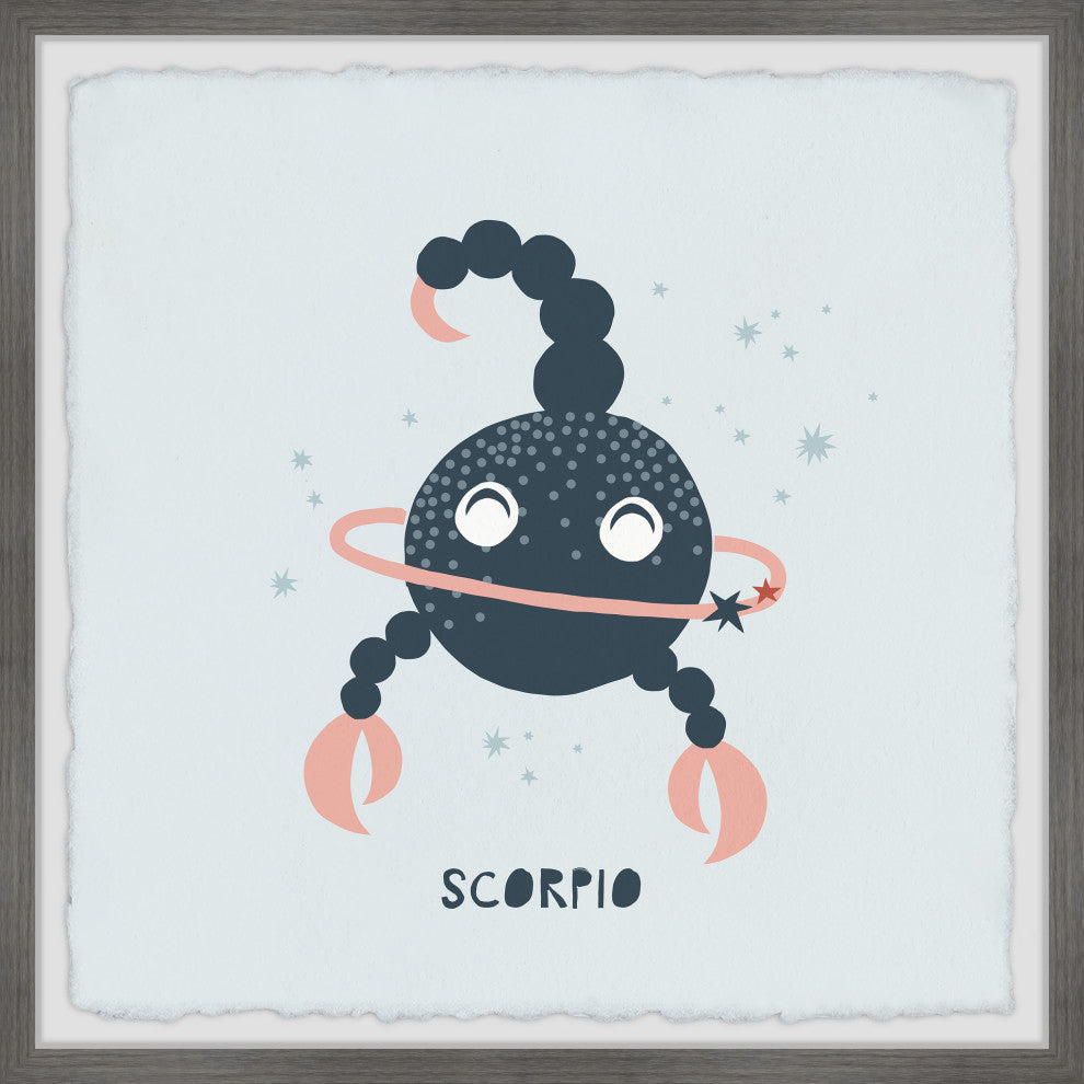 "I'm a Scorpio" Framed Painting Print, 18x18