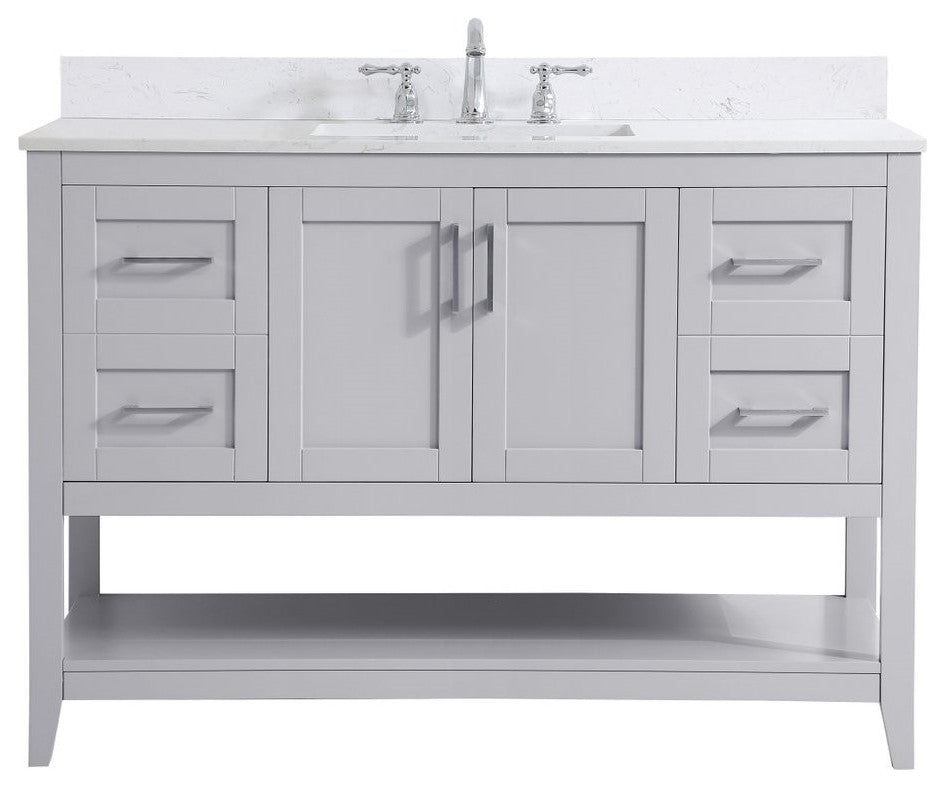 Elegant Decor Aubrey Bathroom Vanity Grey