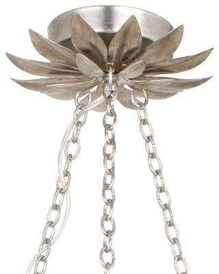 Crystorama Lighting Group 517 Broche 25"W 6 Light Chandelier - Antique Silver