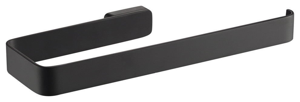 Stelios Bathroom Towel Ring, Matte Black