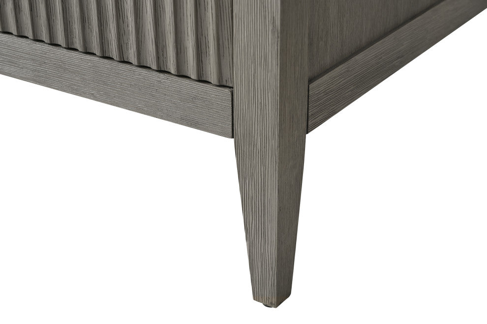 Vanity Art Freestanding Vanity, Driftwood Gray, 20", Single Sink, Matte Black