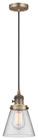 INNOVATIONS 201CSW-BB-G62-LED 1-Light Mini Pendant Brushed Brass