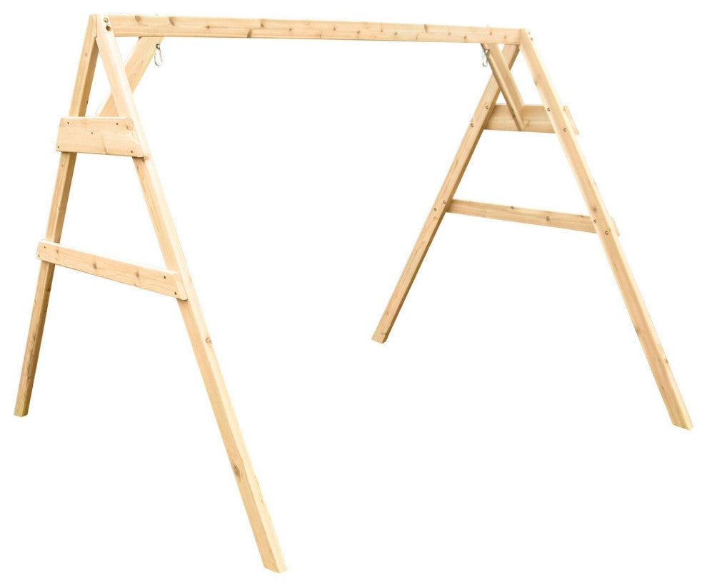 Cedar A-Frame Swing Stand for 2 Chair Swings, Unfinished