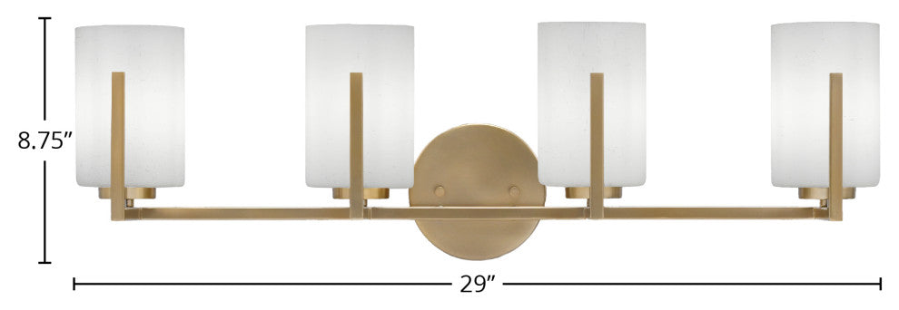 Atlas 4-Light Bath Bar, New Age Brass/Onyx Swirl